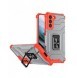 Crystal Ring Case Kickstand Tough Rugged Cover för Samsung Galaxy S21+ 5G (S21 Plus 5G) röd