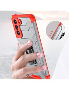Crystal Ring Case Kickstand Tough Rugged Cover för Samsung Galaxy S21+ 5G (S21 Plus 5G) blå
