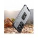 Crystal Ring Case Kickstand Tough Rugged Cover för Samsung Galaxy S21 Ultra 5G blå