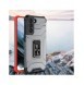 Crystal Ring Case Kickstand Tough Rugged Cover för Samsung Galaxy S21 FE röd