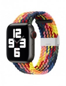 Band tygband för Watch Ultra / 9 / 8 / 7 / 6 / SE / 5 / 4 / 3 / 2 (49mm / 45mm / 44mm / 42mm) Flätat tygarmband Klocka Armban