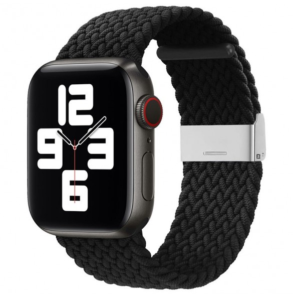 Band tygband för Watch Ultra / 9 / 8 / 7 / 6 / SE / 5 / 4 / 3 / 2 (49mm / 45mm / 44mm / 42mm) Flätat tygarmband Watch Armband