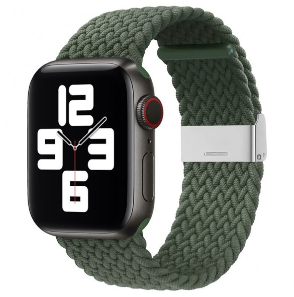Band tygband för Watch Ultra / 9 / 8 / 7 / 6 / SE / 5 / 4 / 3 / 2 (49mm / 45mm / 44mm / 42mm) Flätat tygarmband Watch Armband