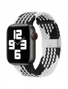Band tygband för Watch Ultra / 9 / 8 / 7 / 6 / SE / 5 / 4 / 3 / 2 (49mm / 45mm / 44mm / 42mm) Flätat tygarmband klockarmband