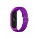 Rem Tygbyte bandrem för Xiaomi Mi Band 6/5/4/3 flätat tygarmband lila