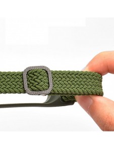 Rem Tygbyte bandrem för Xiaomi Mi Band 6/5/4/3 flätat tygarmband grå