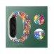Rem Tygbyte bandrem för Xiaomi Mi Band 6/5/4/3 flätat tygarmband blå