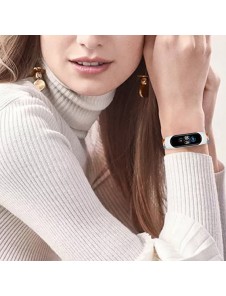 Rem Tygbyte bandrem för Xiaomi Mi Band 6/5/4/3 flätat tygarmband blå