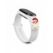 Rem Xmas Armband för Xiaomi Mi Band 4 / Mi Band 3 Jul Silikon Armband Vit (Jultomten)