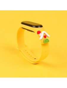 Rem Xmas Armband för Xiaomi Mi Band 4 / Mi Band 3 Jul Silikon Armband Gul (hus)