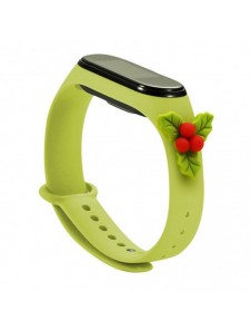 Rem Xmas Armband för Xiaomi Mi Band 6 / Mi Band 5 Jul Silikon Armband Grön (mistel)