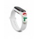 Rem Xmas Armband för Xiaomi Mi Band 6 / Mi Band 5 Christmas Silikon Armband Vit (Snowman 1)