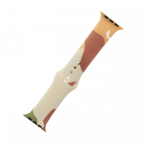 Band Moro Band för Apple Watch 9 / 8 / 7 / 6 / SE / 5 / 4 / 3 / 2 (41mm / 40mm / 38mm) Silikonband Watch Armband Mönster 1