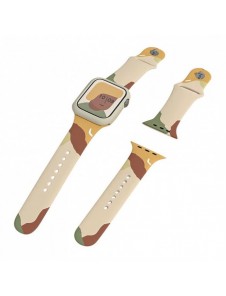 Band Moro Band för Apple Watch 9 / 8 / 7 / 6 / SE / 5 / 4 / 3 / 2 (41mm / 40mm / 38mm) Silikonband Watch Armband Mönster 1