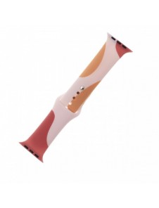 Band Moro Band för Apple Watch 9 / 8 / 7 / 6 / SE / 5 / 4 / 3 / 2 (41mm / 40mm / 38mm) Silikonrem Watch Armband Pattern 2