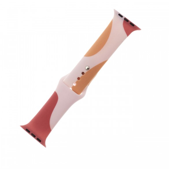 Band Moro Band för Apple Watch 9 / 8 / 7 / 6 / SE / 5 / 4 / 3 / 2 (41mm / 40mm / 38mm) Silikonrem Watch Armband Pattern 2