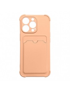 Card Armor Case Fodral till iPhone 11 Pro Card Wallet Silikon Armor Air Bag Cover Rosa