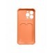 Card Armor Case Fodral för iPhone 11 Pro Card Wallet Silikon Air Bag Armor Case Orange