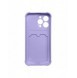 Card Armor Case Fodral till iPhone 12 Pro Card Wallet Silikon Air Bag Armor Case Lila