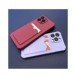 Card Armor Case Fodral till iPhone 12 Pro Card Wallet Silikon Air Bag Armor Case Lila