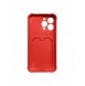 Card Armor Case Fodral för Xiaomi Redmi 10X 4G / Xiaomi Redmi Note 9 Card Wallet Silikon Armor Cover Airbag Röd