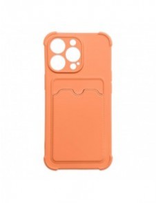 Card Armor Case Fodral för Xiaomi Redmi 10X 4G / Xiaomi Redmi Note 9 Card Plånbok Silikon Armor Cover Airbag Orange
