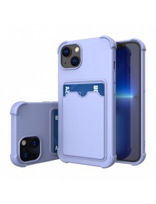 Card Armor Case Fodral för Xiaomi Redmi 10X 4G / Xiaomi Redmi Note 9 Card Wallet Silikon Armor Cover Airbag Blå
