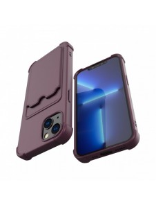 Card Armor Case Fodral för Xiaomi Redmi 10X 4G / Xiaomi Redmi Note 9 Card Wallet Silikon Armor Cover Airbag Blå