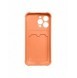 Card Armor Case Fodral för Samsung Galaxy A32 4G Card Plånbok Silikon Armor Cover Airbag Orange
