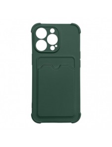 Card Armor Case Fodral för Samsung Galaxy A32 4G Card Plånbok Silikon Armor Cover Airbag Grön