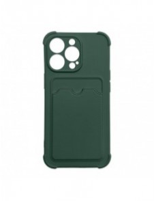 Card Armor Case Fodral för Samsung Galaxy A32 4G Card Plånbok Silikon Armor Cover Airbag Grön