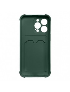 Card Armor Case Fodral för Samsung Galaxy A32 4G Card Plånbok Silikon Armor Cover Airbag Grön