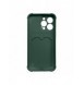 Card Armor Case Fodral för Samsung Galaxy A32 4G Card Plånbok Silikon Armor Cover Airbag Grön