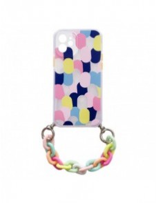 Color Chain Case gel flexibelt elastiskt fodral med ett kedjehänge för iPhone 13 Pro Max multicolour (1)