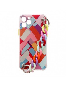Color Chain Case gel flexibelt elastiskt fodral med ett kedjehänge för Samsung Galaxy A22 5G multicolour (3)
