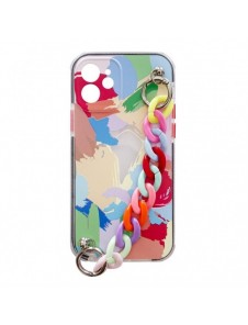 Color Chain Case gel flexibelt elastiskt fodral med ett kedjehänge för Samsung Galaxy S21 5G multicolour (4)