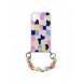 Color Chain Case Gel Flexibelt skydd Kedja Chain Charm för Samsung Galaxy S21 Ultra 5G Multicolor (1)
