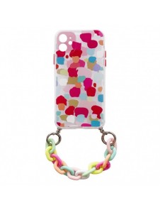 Color Chain Case gel flexibelt elastiskt fodral med ett kedjehänge för Xiaomi Redmi 10 multicolour (2)