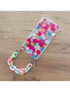 Color Chain Case gel flexibelt elastiskt fodral med ett kedjehänge för Xiaomi Redmi 10 multicolour (3)