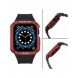 Protect Strap Band Band med fodral för Apple Watch 7 / SE (41/40 / 38mm) fodral Pansarklocka Svart