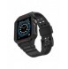 Protect Strap Band Band med fodral för Apple Watch 7 / SE (41/40 / 38mm) fodral Pansarklocka Svart