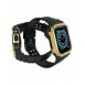 Protect Strap Band Band med fodral för Apple Watch 7 / SE (41/40 / 38mm) fodral Pansarklocka Svart