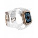 Protect Strap Band Band med fodral för Apple Watch 7 / SE (41/40 / 38mm) fodral Pansarklocka Rosa