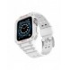 Protect Strap Band Band med fodral för Apple Watch 7 / SE (41/40 / 38mm) fodral Pansarklocka Vit