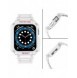 Protect Strap Band Band med fodral för Apple Watch 7 / SE (41/40 / 38mm) fodral Pansarklocka Vit