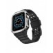 Protect Strap Band Band med fodral för Apple Watch 7 / SE (41/40 / 38mm) fodral Pansarklocka Svart