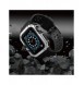 Protect Strap Band Band med fodral för Apple Watch 7 / SE (41/40 / 38mm) fodral Pansarklocka Svart