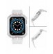 Protect Strap Band Band med fodral för Apple Watch 7 / SE (41/40 / 38mm) fodral Pansarklocka Vit