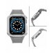 Protect Strap Band Band med fodral för Apple Watch 7 / SE (41/40 / 38 mm) fodral Pansarklocka Grått