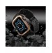 Protect Strap Band Fodral Armband för Apple Watch 7 / 6 / 5 / 4 / 3 / 2 / SE (45 / 44 / 42mm) Fodral Armor Watch Cover Svart